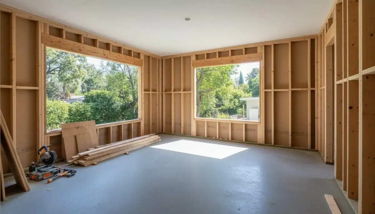 Home construction and remodeling work in progress